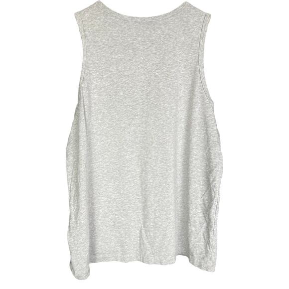 Men's The Nike Tee Gray & Black Swoosh Logo Sleeveless Tank Top Muscle - XL - Picture 4 of 4